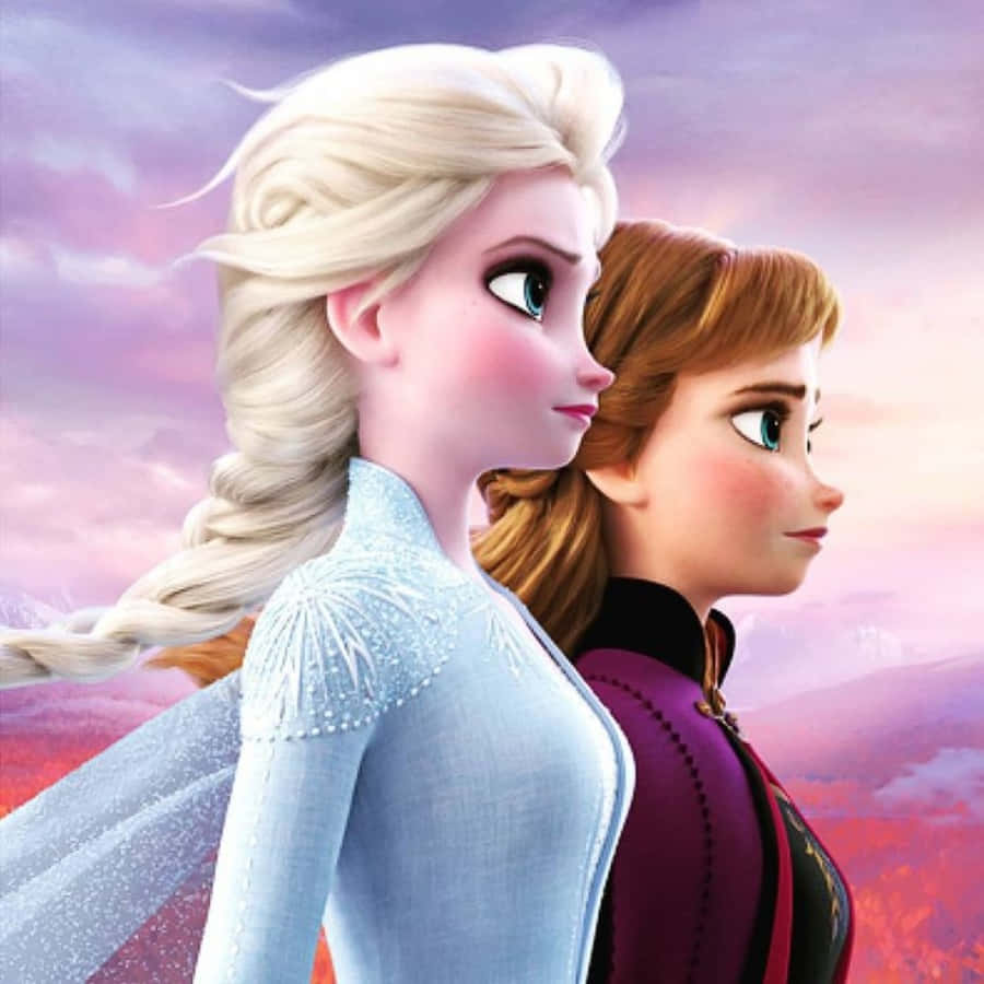 Schwesternfür Immer - Anna Und Elsa Aus Dem Disney-film 
