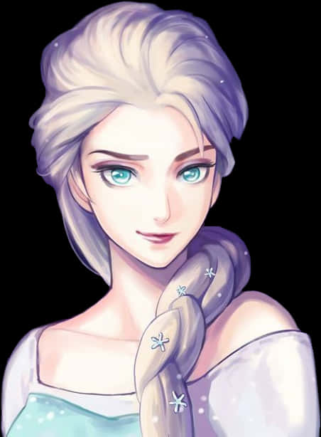 Elsa Animated Portrait PNG