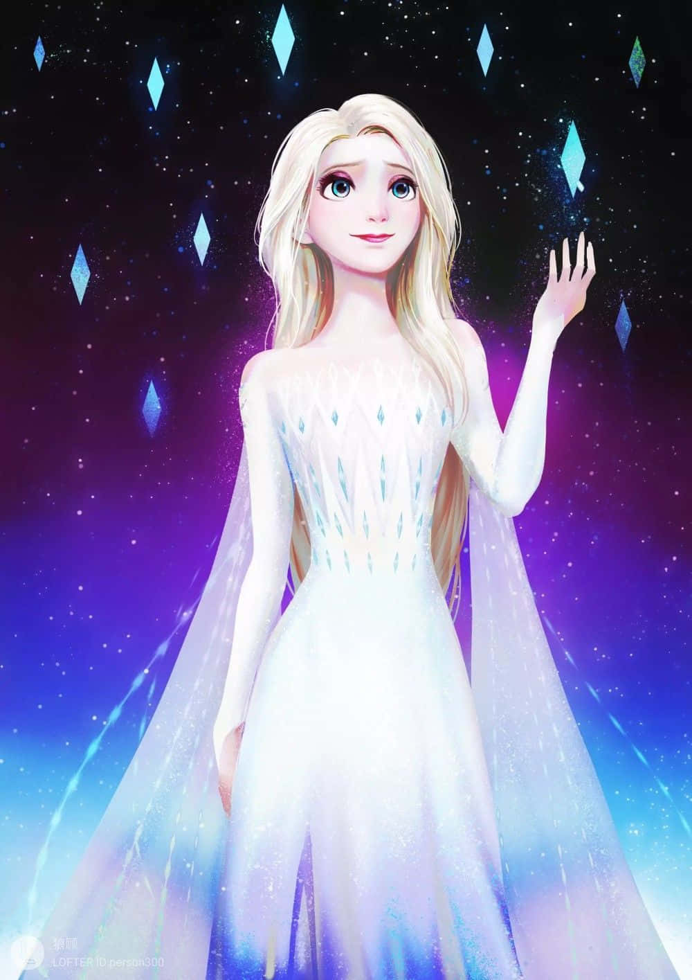 Snow queen: Elsa radiating regality