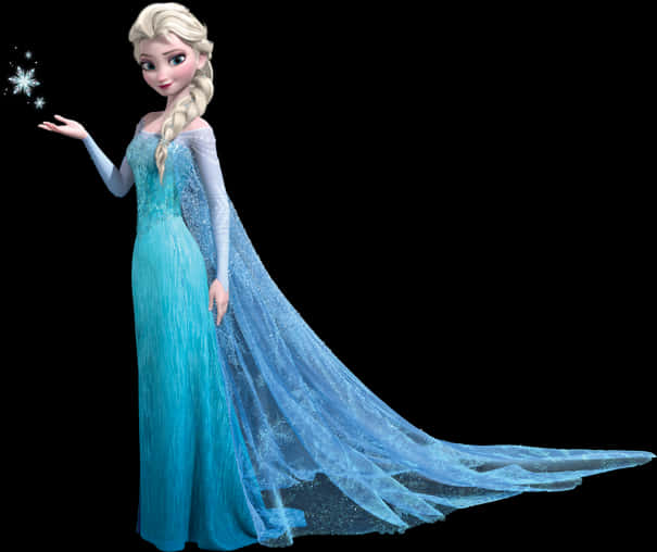 Elsa Creating Snowflake Frozen PNG