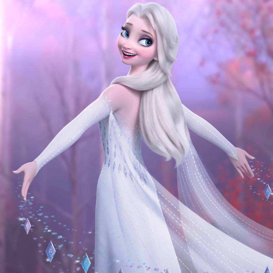 Denne tapet har Elsa fra Frost 2! Wallpaper
