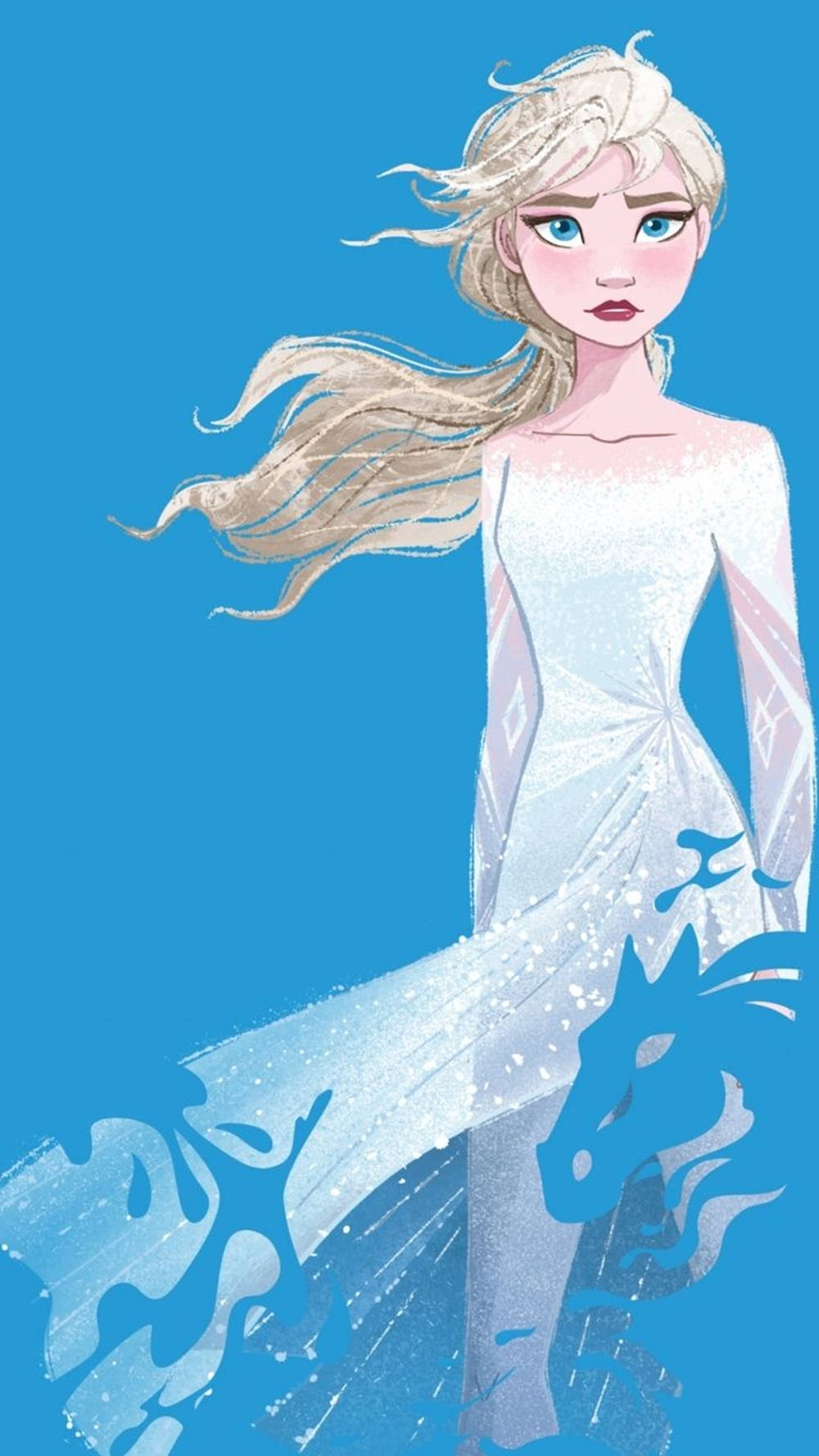 Elsa Frozen 2 Art Wallpaper
