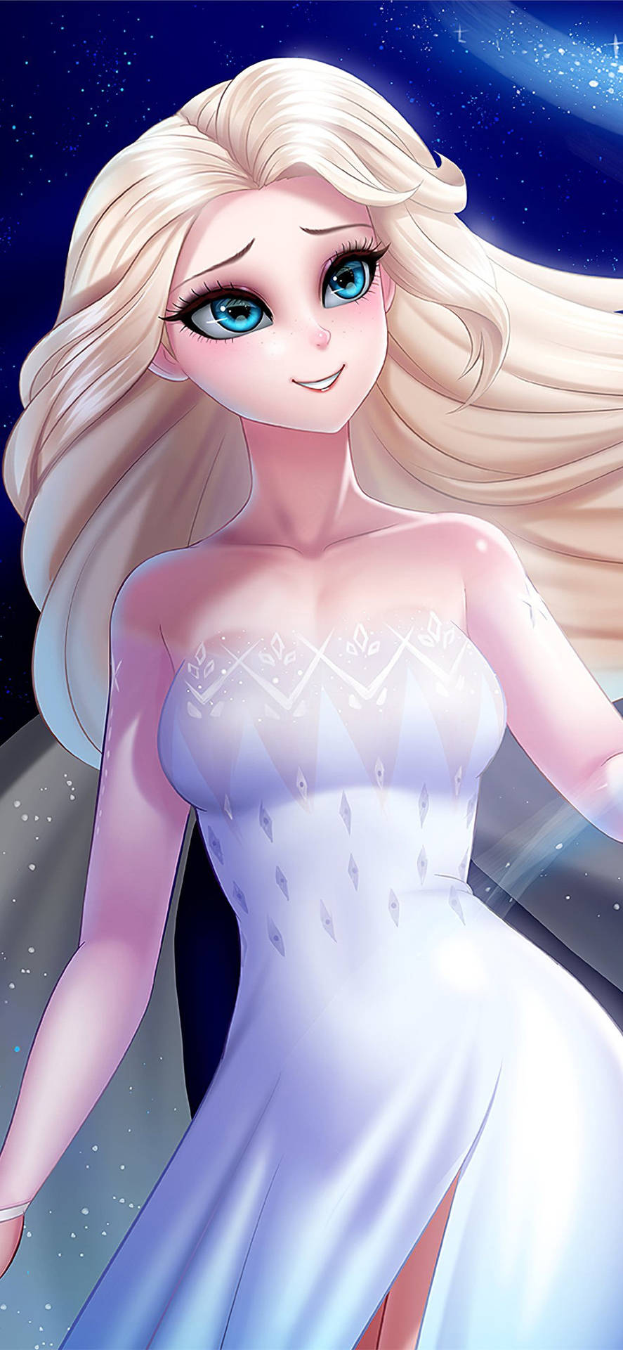 Elsa Frozen 2 Art Wallpaper
