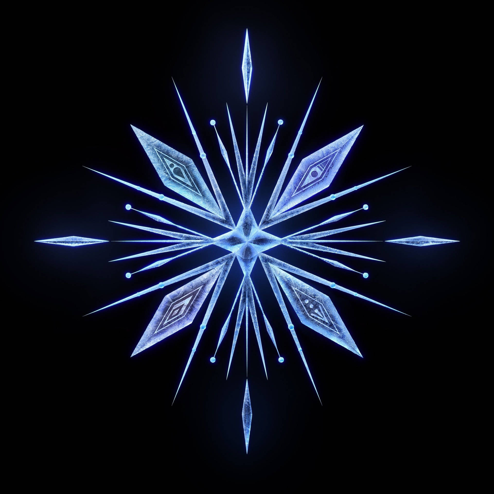 Elsa Frozen 2 Snowflake Wallpaper