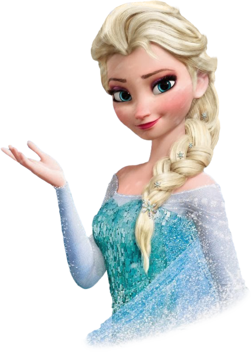 Elsa Frozen Character Pose PNG