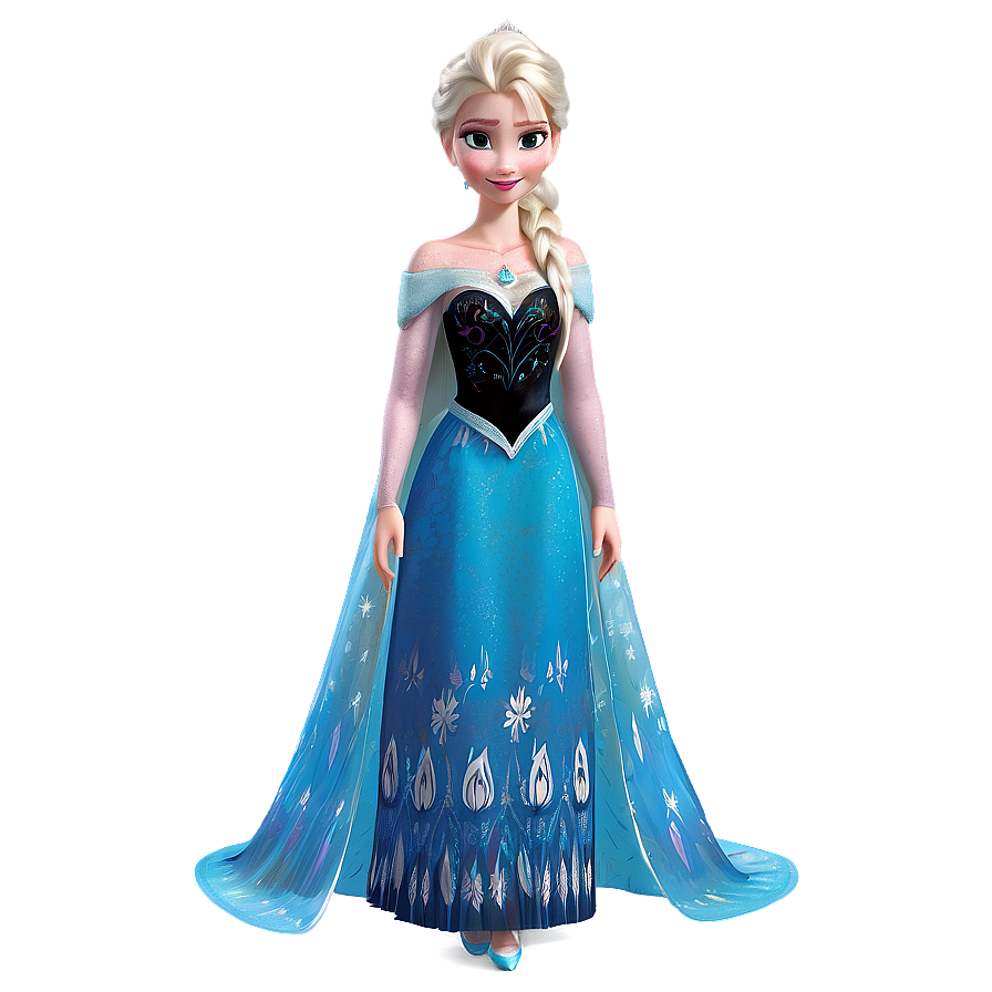 Elsa Frozen Coronation Dress Png Iqr PNG