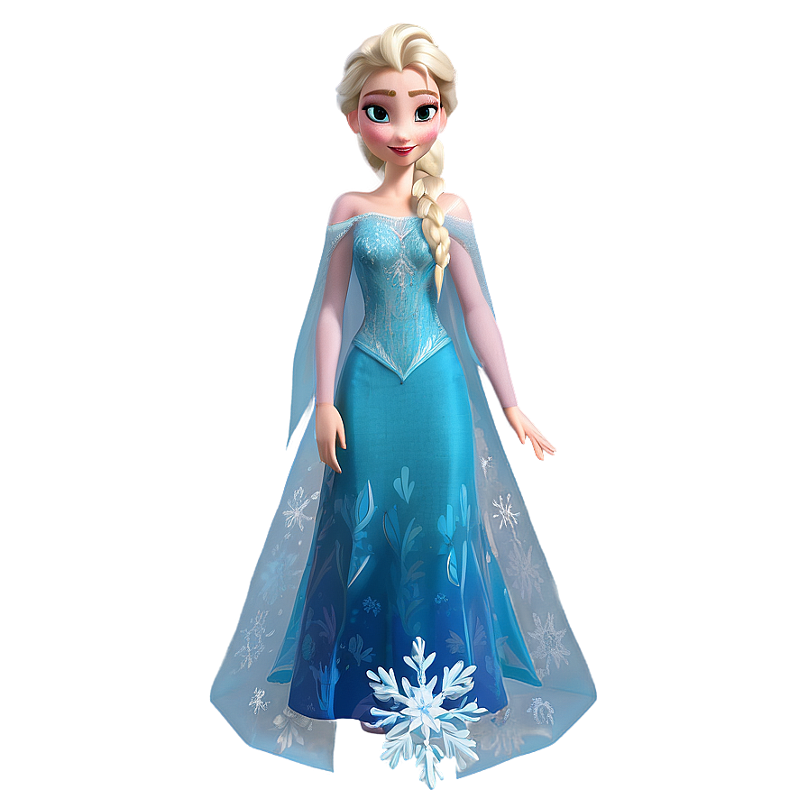 Elsa Frozen Ice Dress Png 05032024 PNG