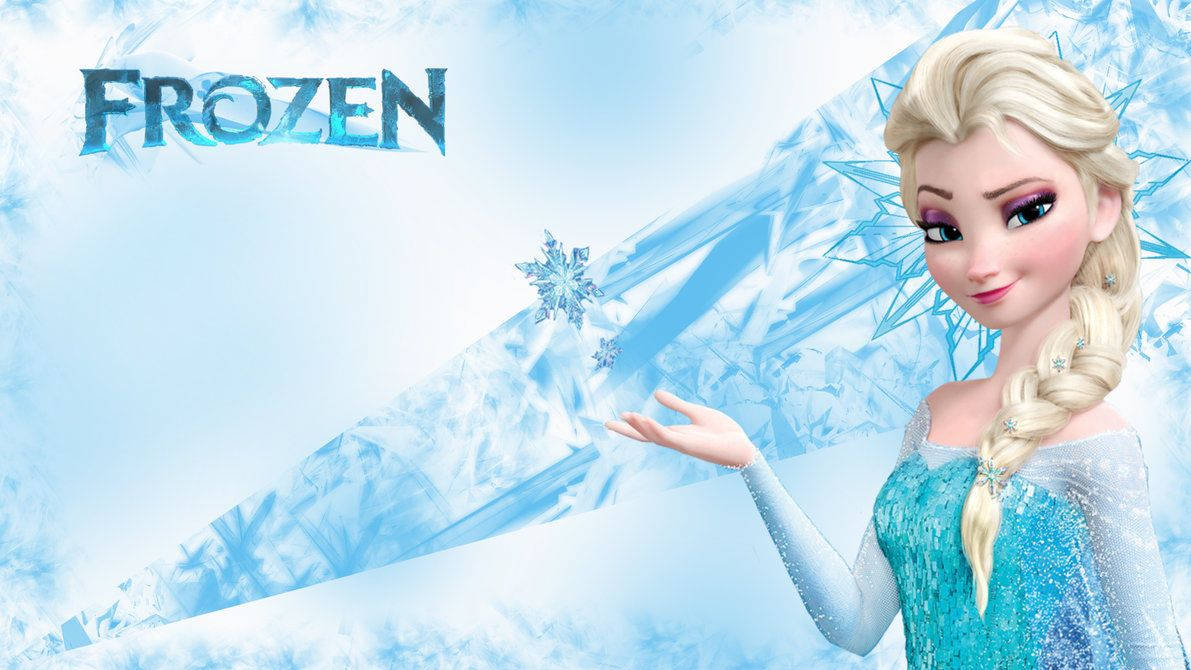 Elsa Frozen in an Icy Blue. Wallpaper