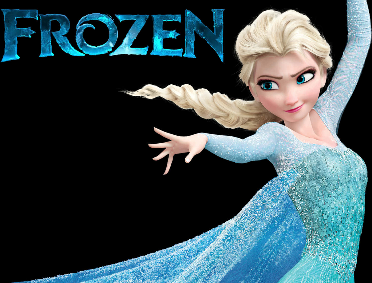Elsa Frozen Movie Promotional Art PNG