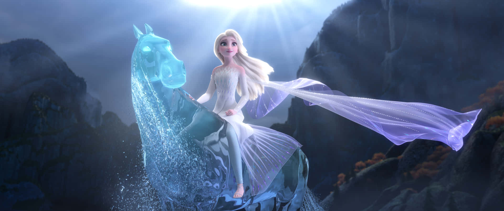 Elsa Frozen Riding In Horse Pictures