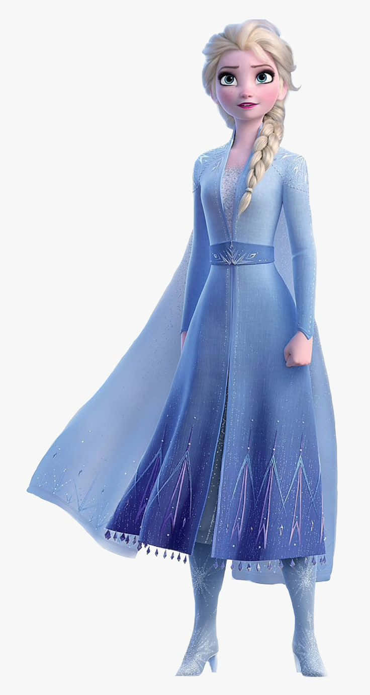 Elsa Frozen Picture White Background