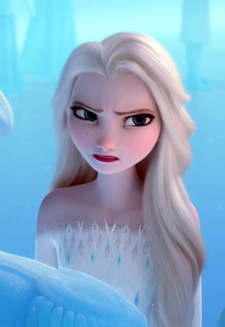 Laencantadora Y Poderosa Elsa De La Película Frozen De Disney.