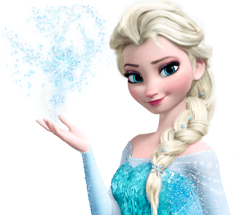 Elsa Magic Snowflake Creation PNG