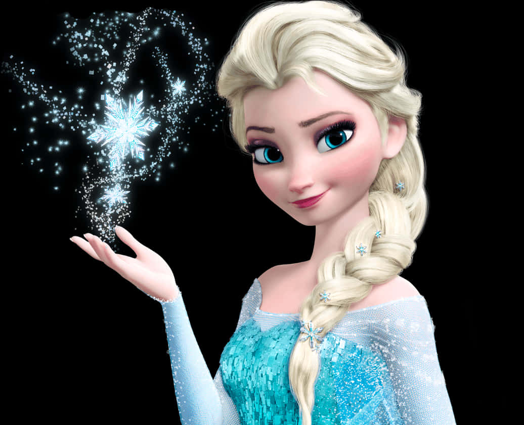 Elsa Magic Snowflake Frozen PNG