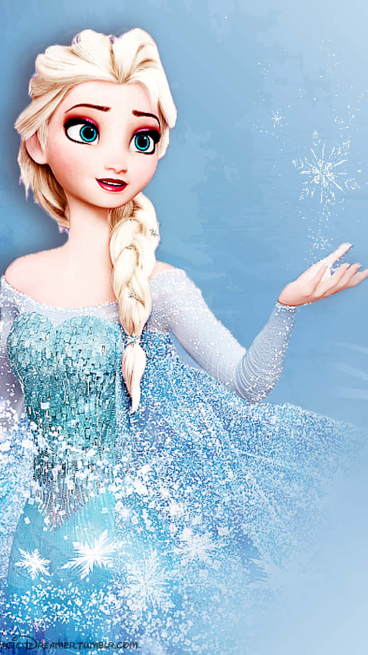  Hold forbindelsen med Elsa Phone Wallpaper Wallpaper