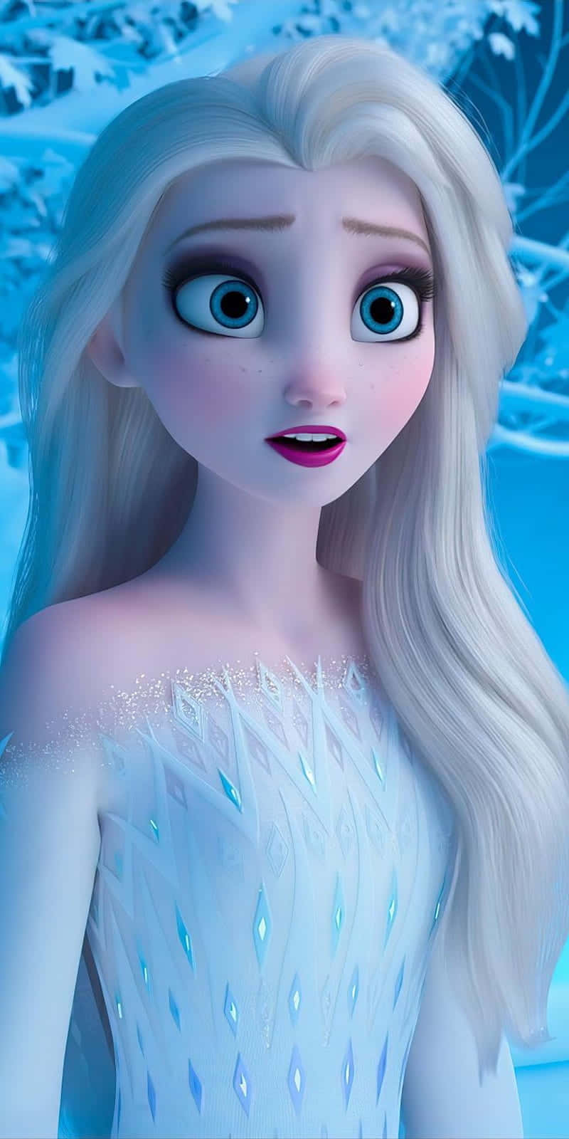 Intuitiv, stilfuld og kraftfuld - Elsa-telefon tapet Wallpaper