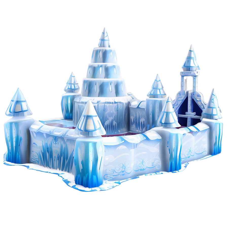Elsa's Icy Fortress Frozen Png Axf81 PNG