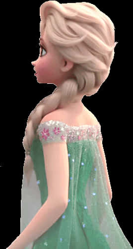 Elsa Side Profile Frozen PNG