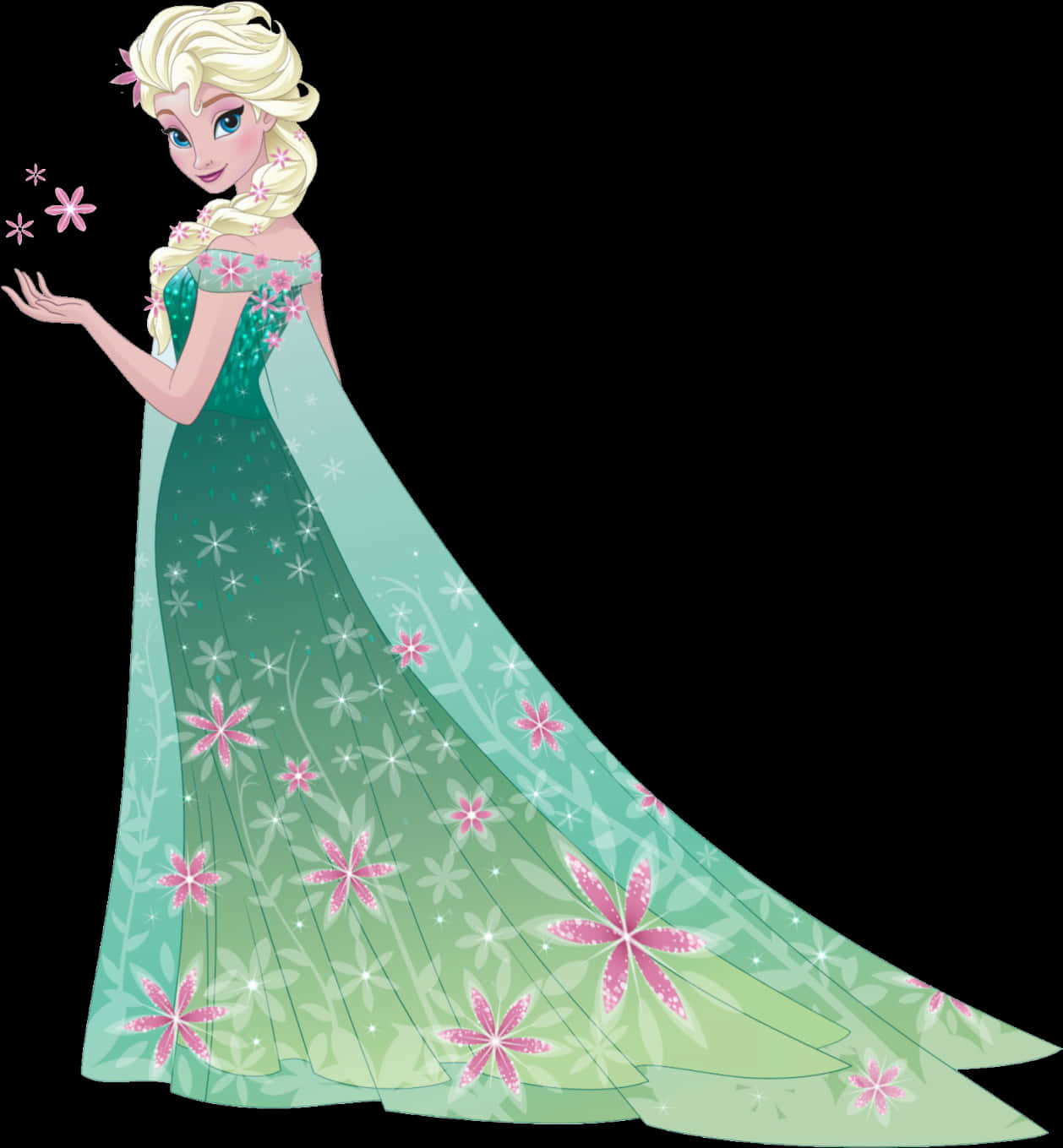 Elsa Spring Frost Magic PNG