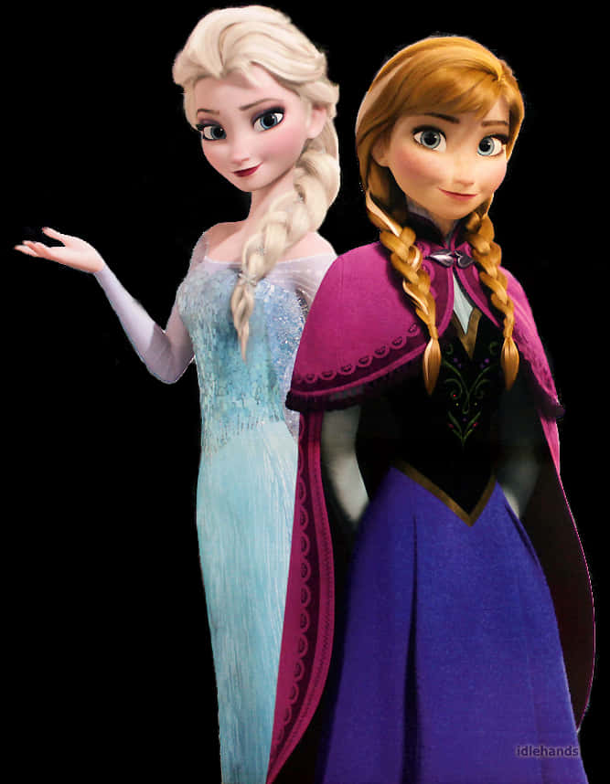 Download Elsaand Anna Frozen Sisters | Wallpapers.com