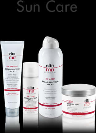 Elta M D Sun Care Product Lineup PNG