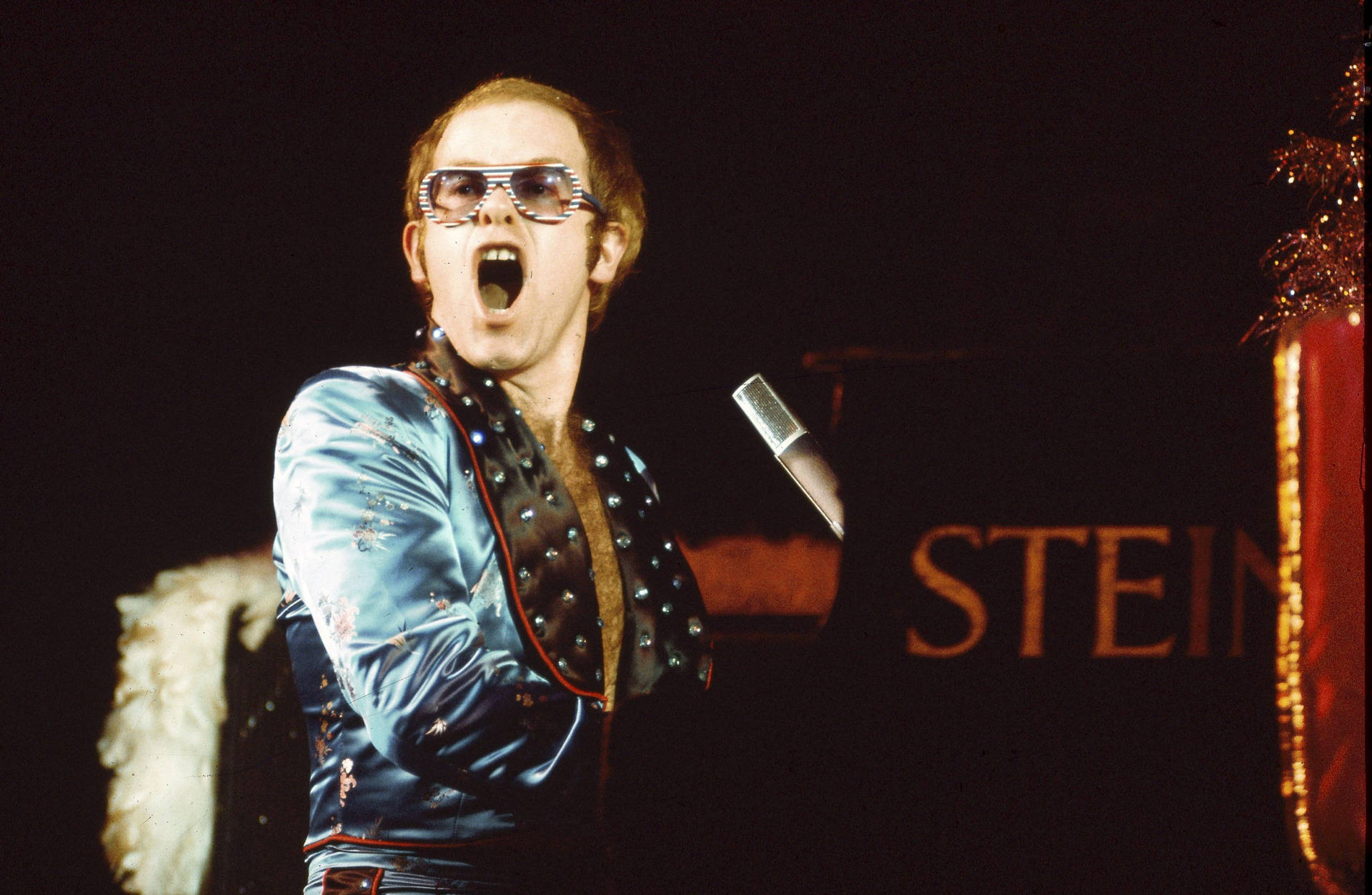 Elton John Classic Glam Concert Background