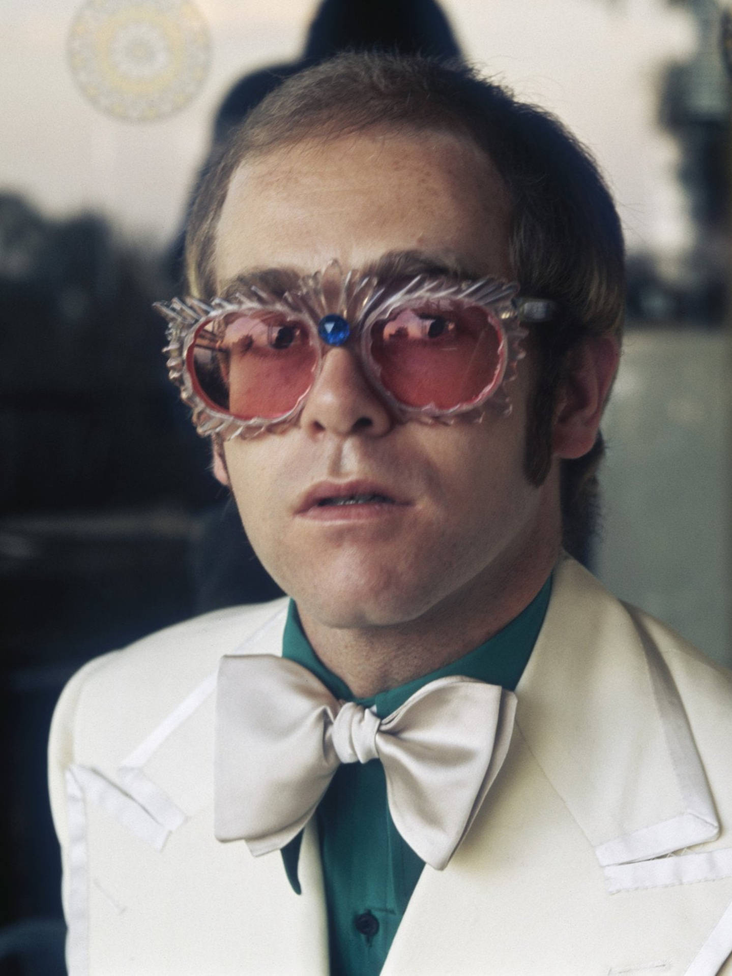 Elton John Glam Shades Portrait Background