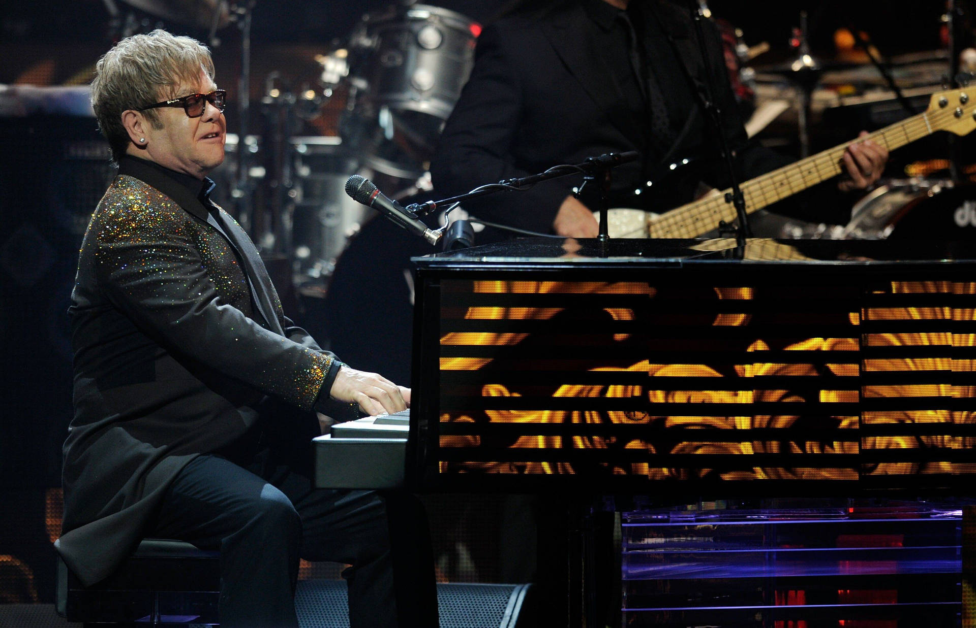 Elton John Piano Show Background