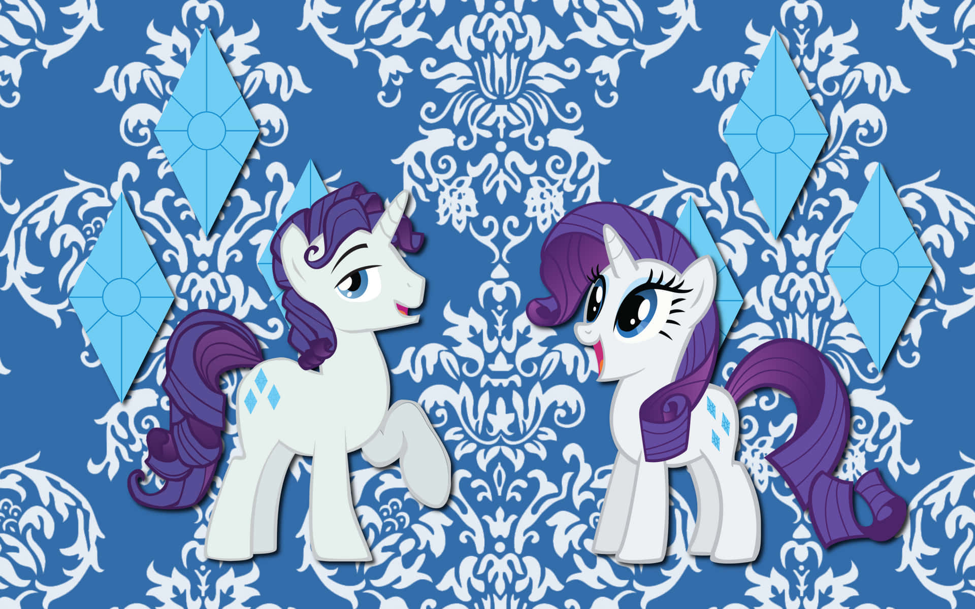 Elusive And Rarity My Little Pony Wallpaper