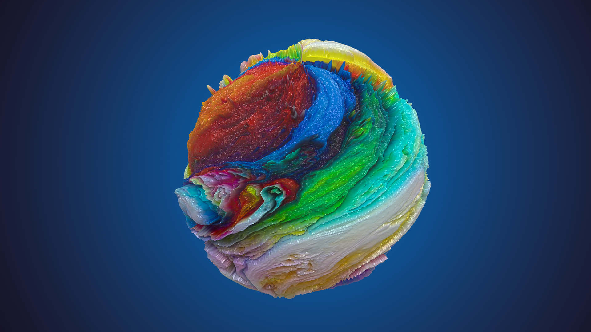 Elusive Colorful Sphere Desktop Wallpaper