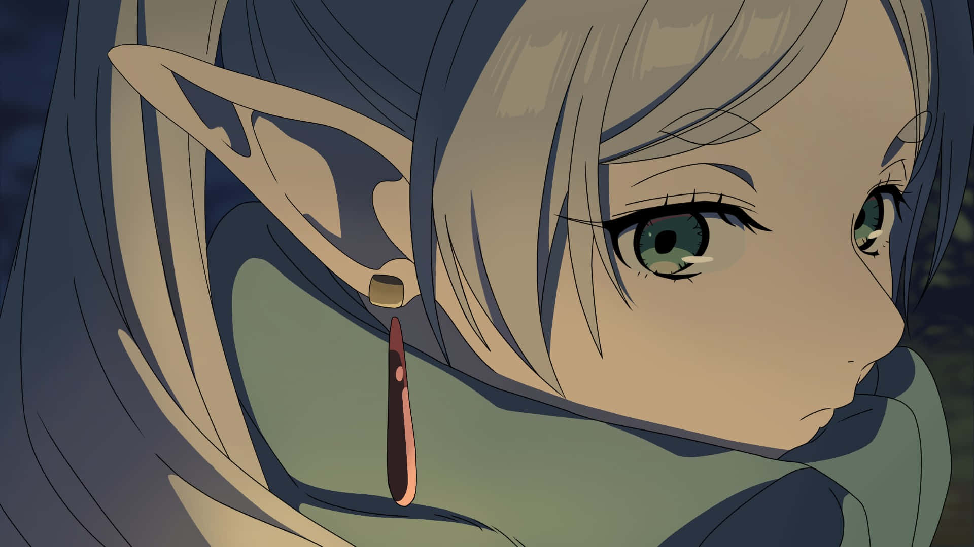 Elven Profile Gaze Anime Wallpaper