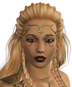 Elven Queen Portrait PNG