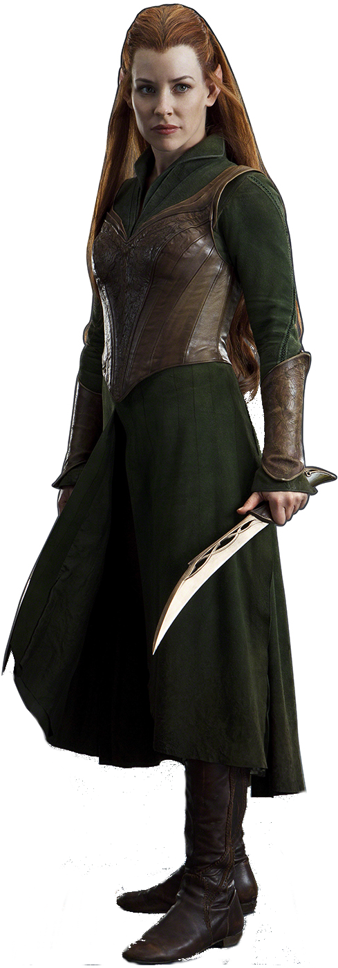 Elven Warrior Female Hobbit Movie PNG