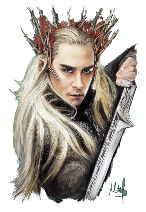 Elven_ Warrior_ With_ Crown_ And_ Sword.png PNG