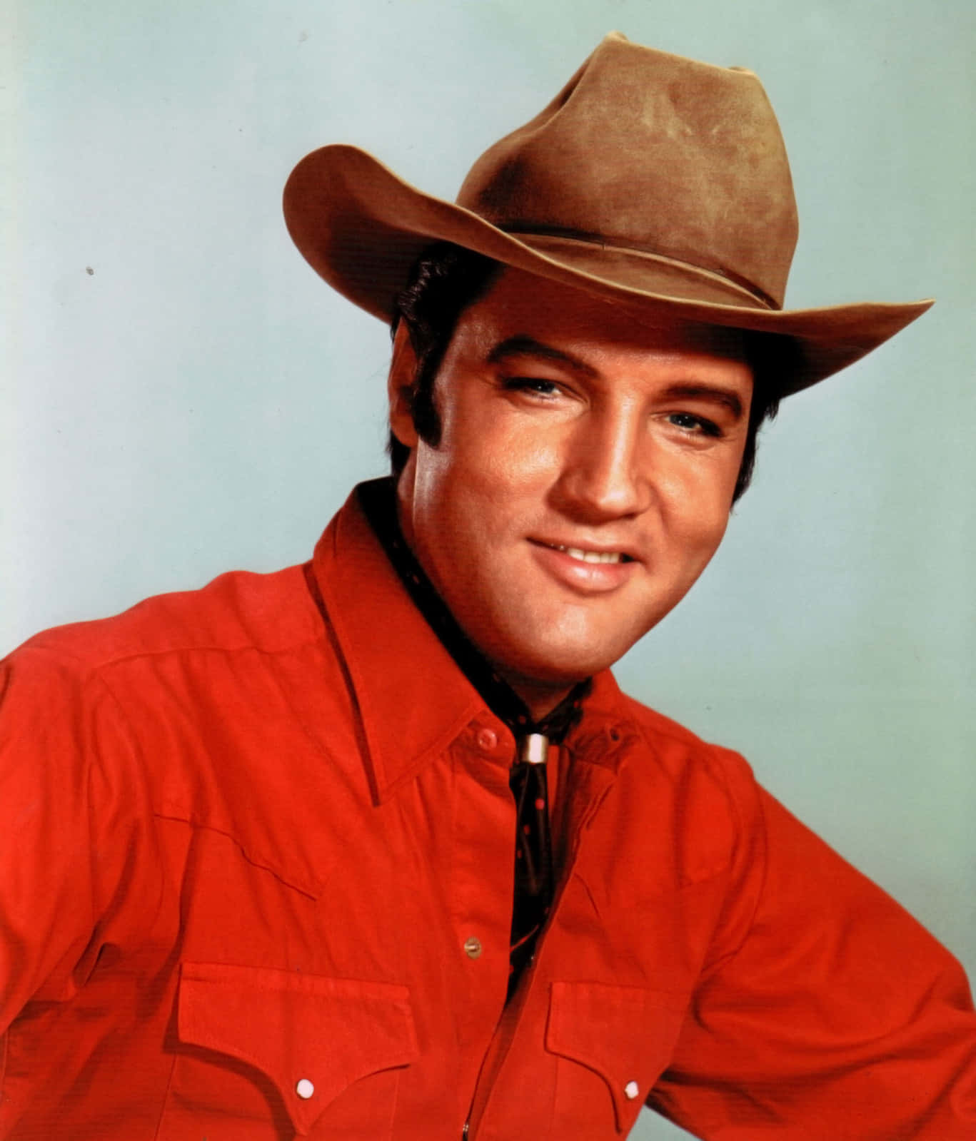 Elvis Presley In A Red Cowboy Hat