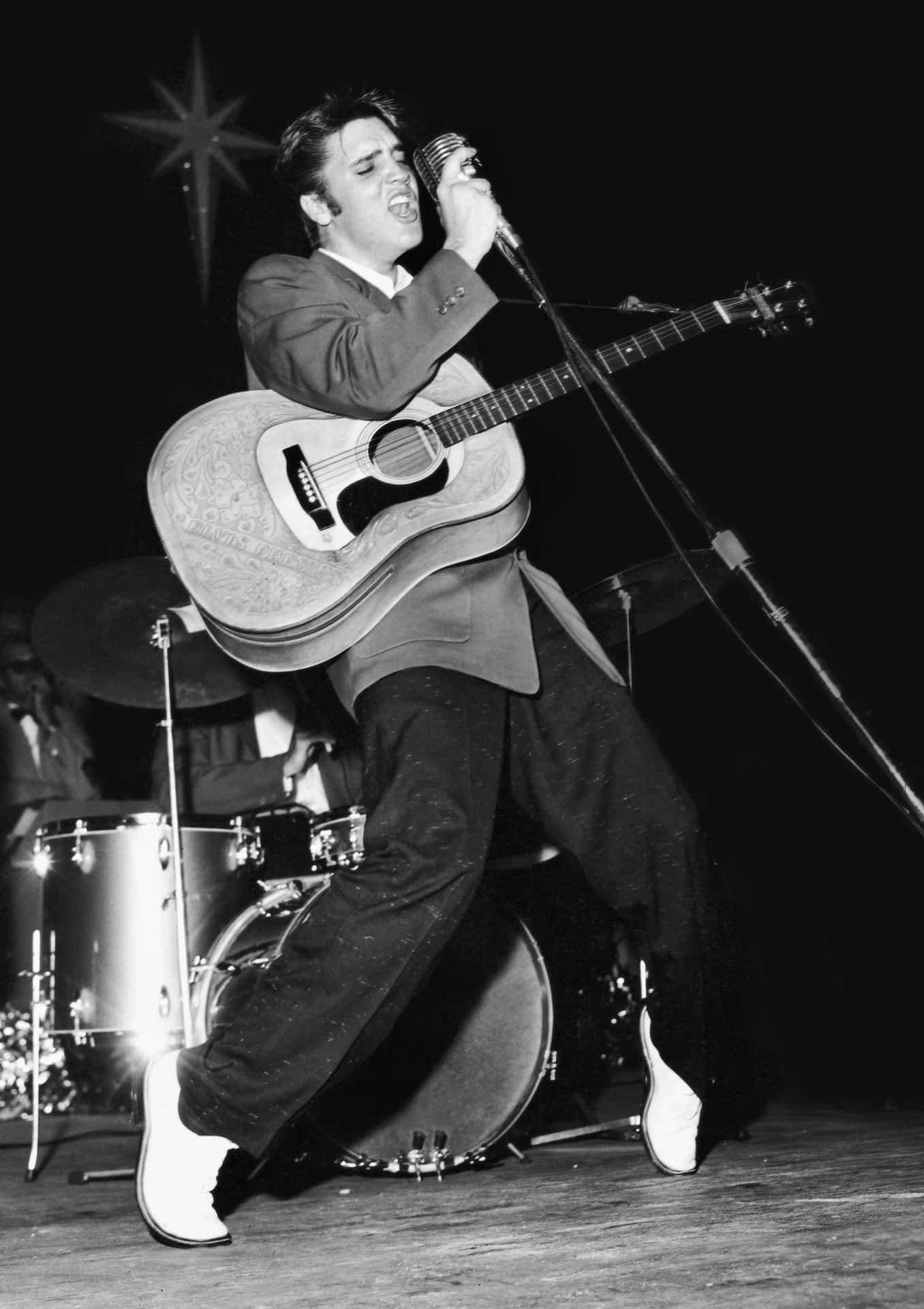 Elvis Presley performing in Memphis