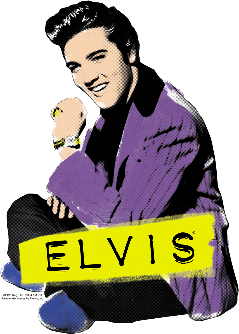 Elvis Pop Art Portrait PNG