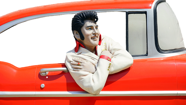 Elvis Presley Car Figure PNG