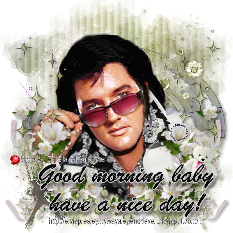 Elvis Presley Good Morning Wish PNG