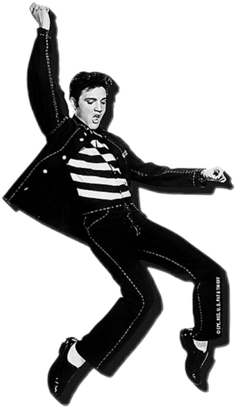 Elvis Presley Iconic Dance Pose PNG
