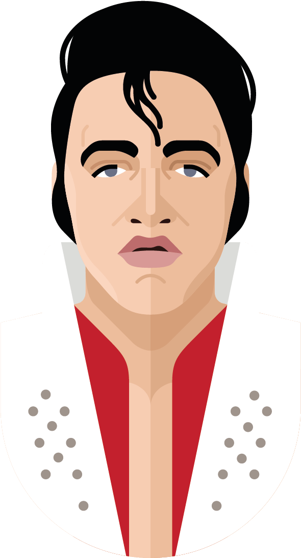 Elvis Presley Iconic Portrait PNG