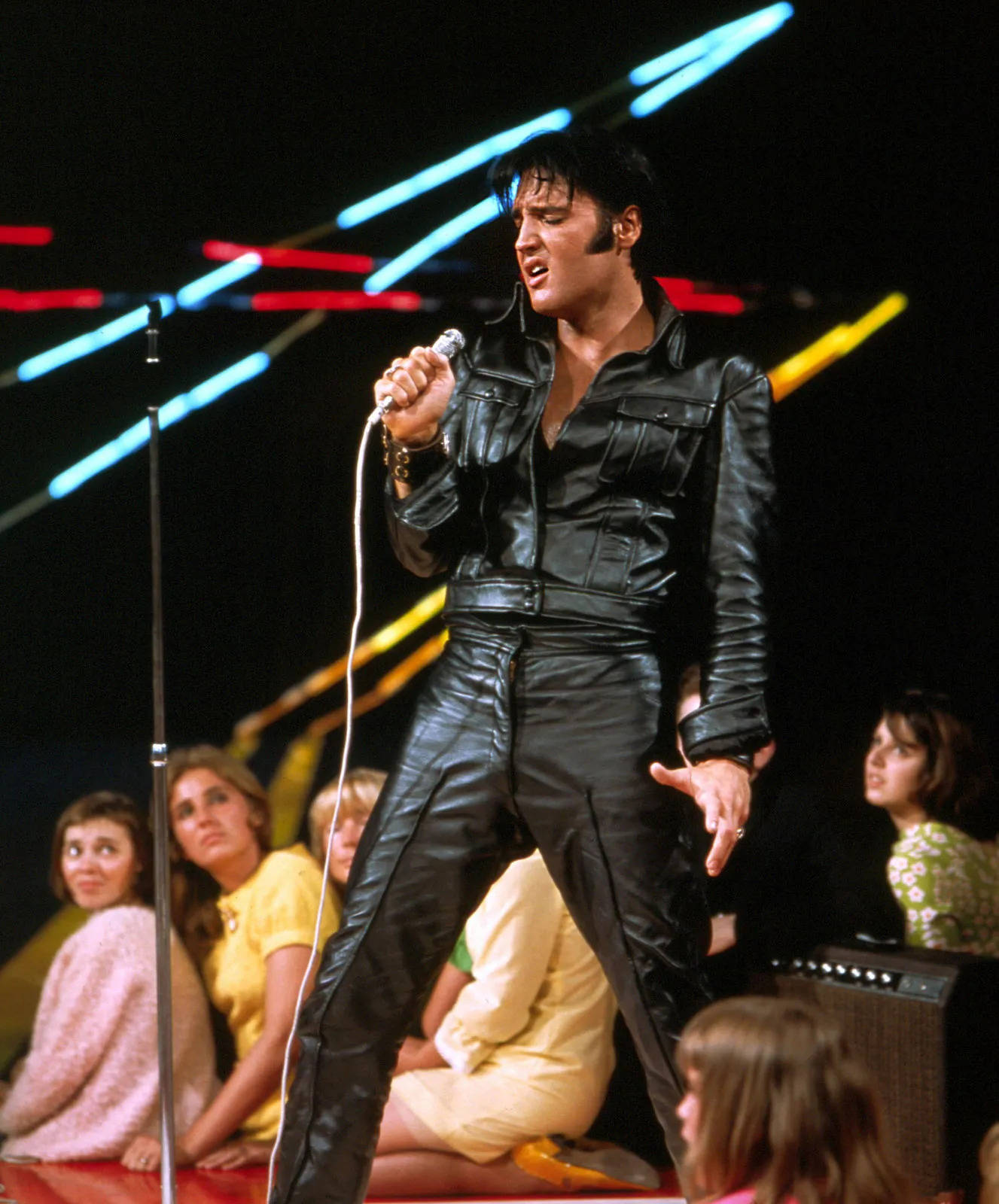 Elvis Presley In Leather Attire