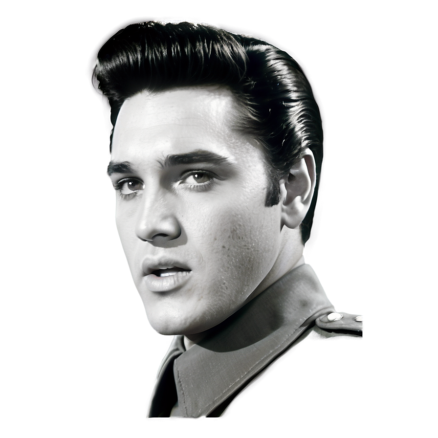 Download Elvis Presley In Uniform Png Vhn | Wallpapers.com