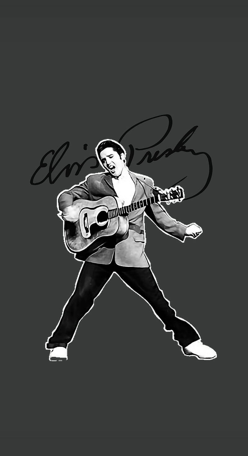 Elvis Presley Monochrome-themed Design