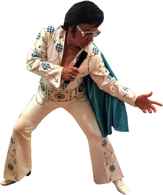 Elvis Presley Performing Stance PNG