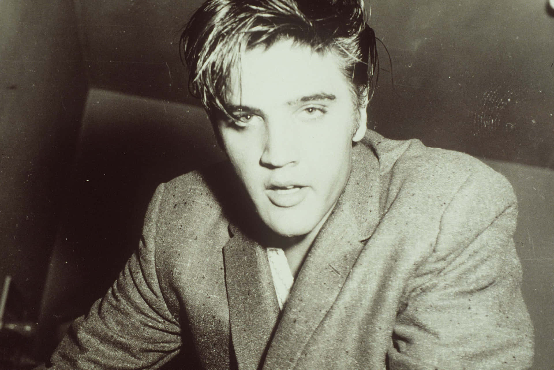 Iconic image of music legend Elvis Presley