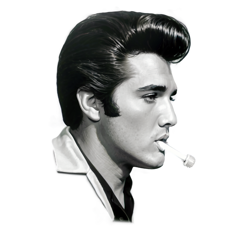 Elvis Presley Side Profile Png 06112024 PNG