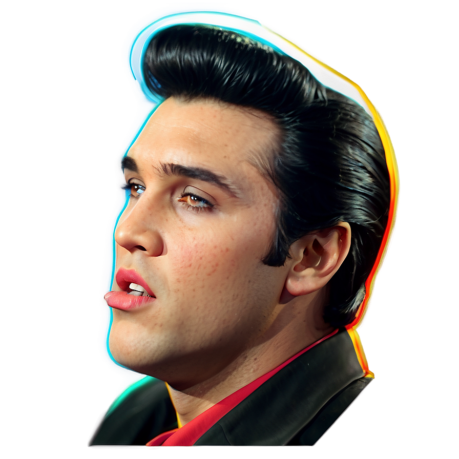 Elvis Presley Side Profile Png Gsu24 PNG