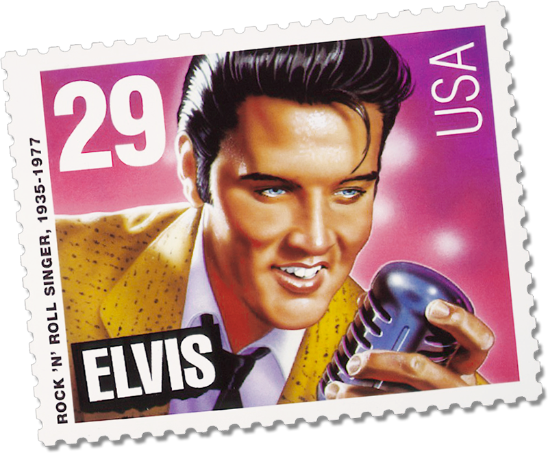 Elvis Presley U S A Stamp PNG