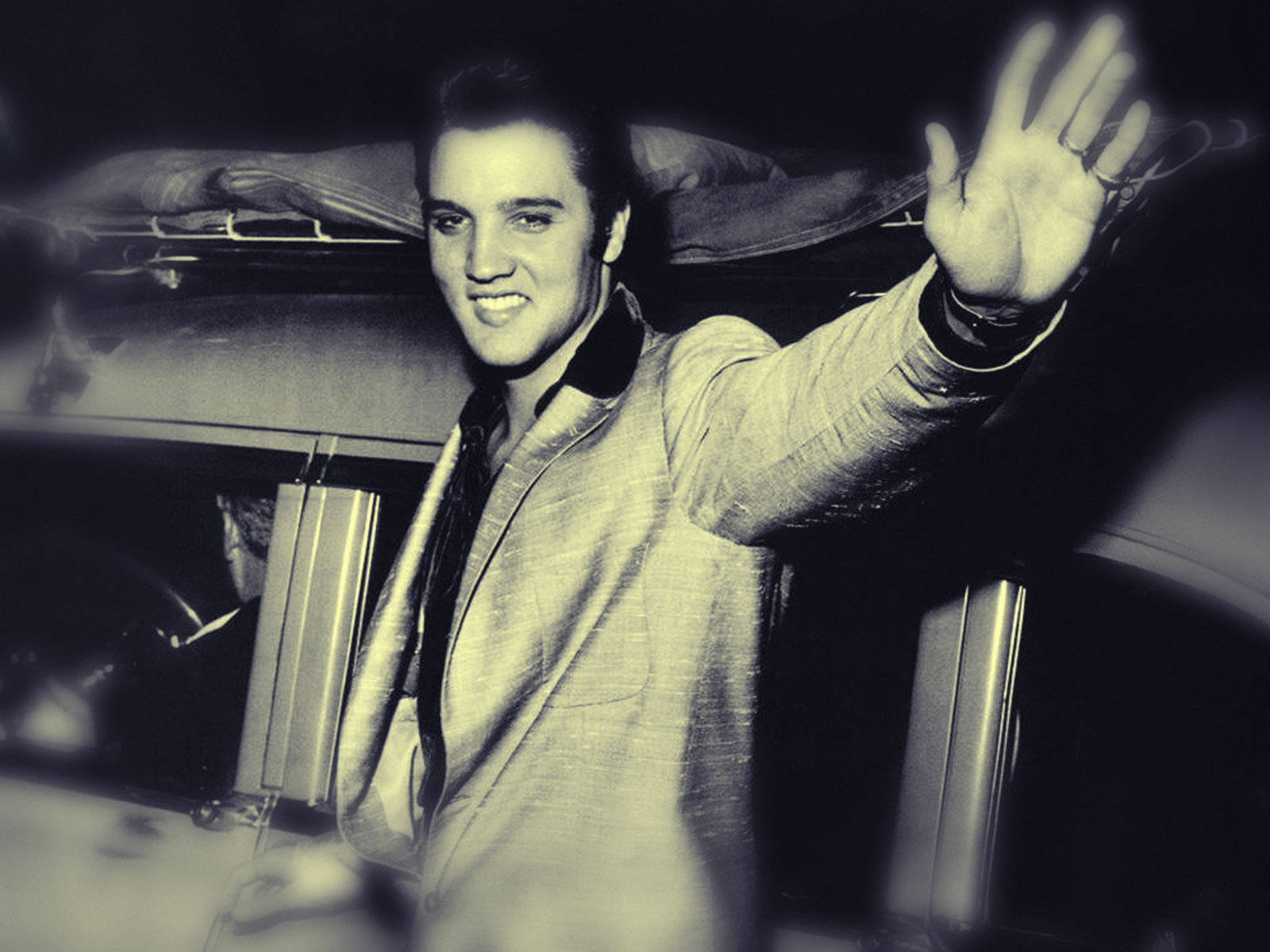 Elvis Presley Waving
